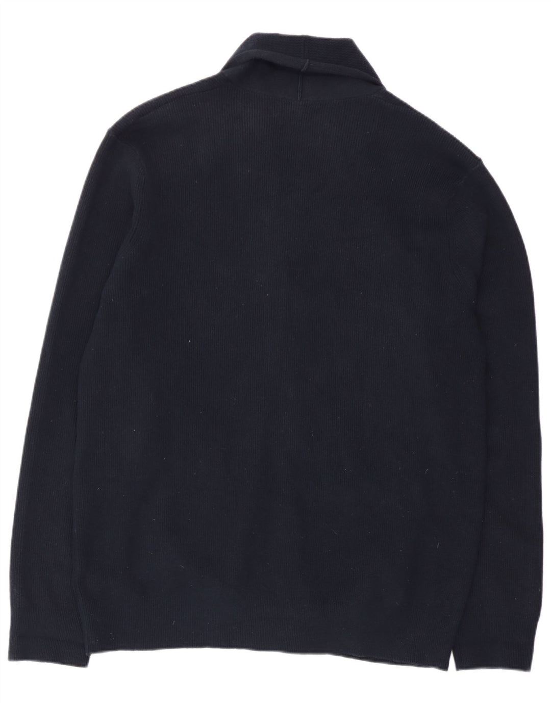 Marks & Spencer Suéter tipo cárdigan para hombre XL Poliéster azul marino