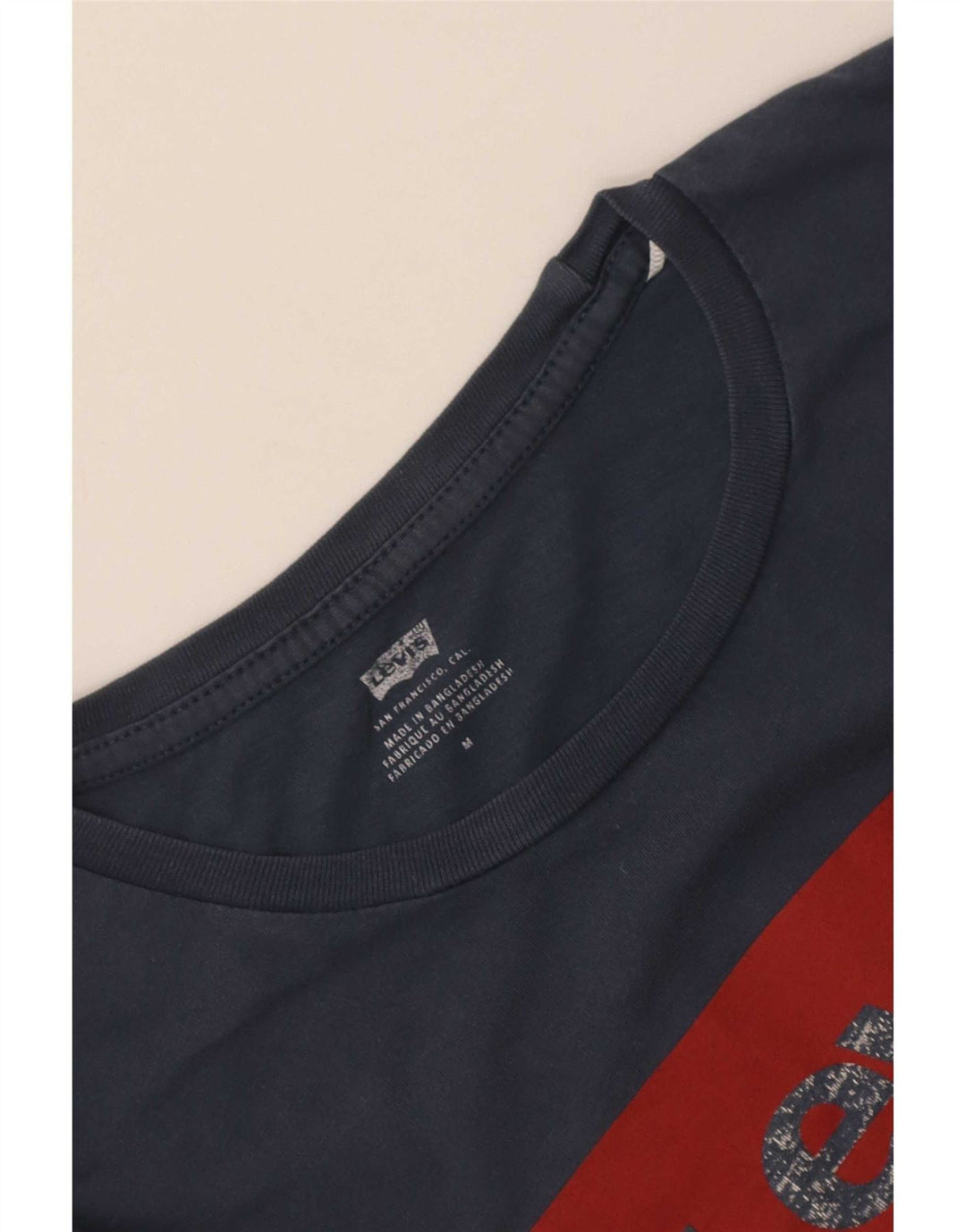 Levi's Camiseta gráfica para mujer Top UK 12 Medium Azul marino