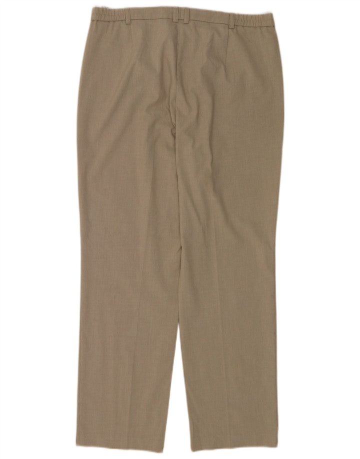 Marks & Spencer Pantalones de traje rectos para mujer UK 14 Medium W32 L28 Gris