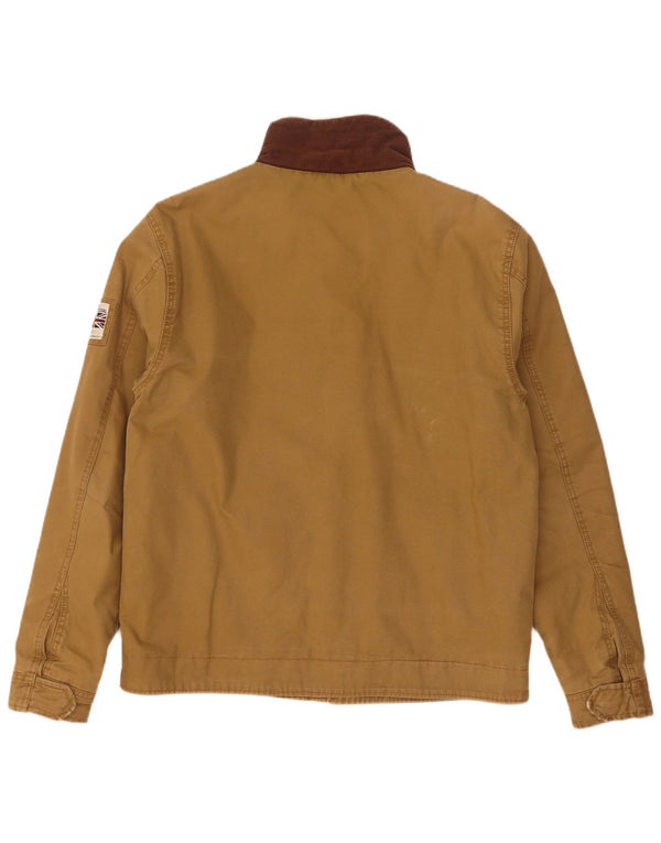 Superdry Chaqueta Bomber para Hombre UK 42 XL Algodón Caqui