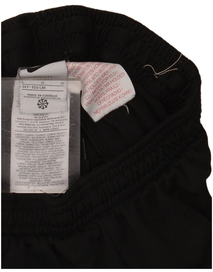 NIKE Pantalones de chándal para niño 12-13 años Grande Negro Colorblock Poliéster