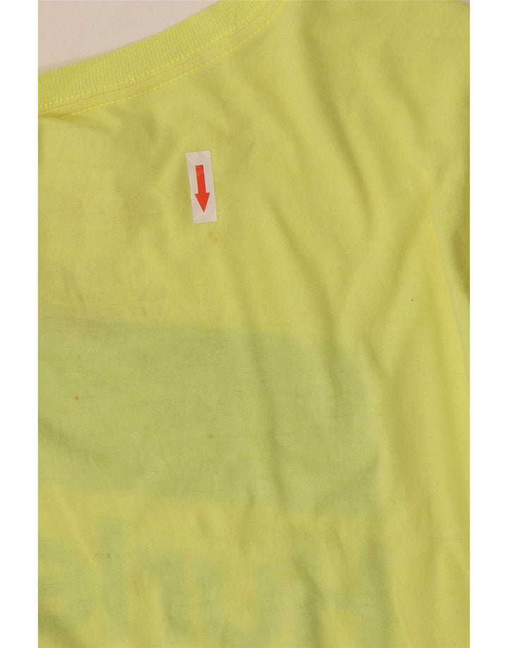 Hurley Camiseta Gráfica Para Hombre Top Grande Poliéster Amarillo