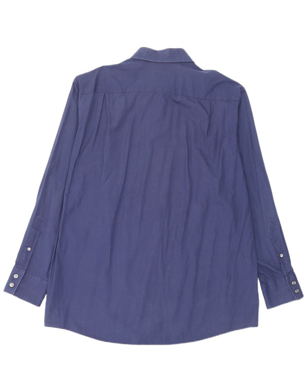 Calvin Klein Camisa para hombre Talla 17 XL Algodón azul