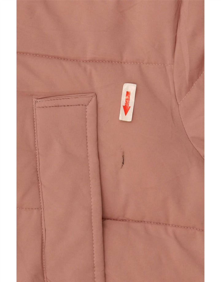 Marks & Spencer Abrigo acolchado extragrande con capucha para mujer UK 18 XL Poliéster rosa