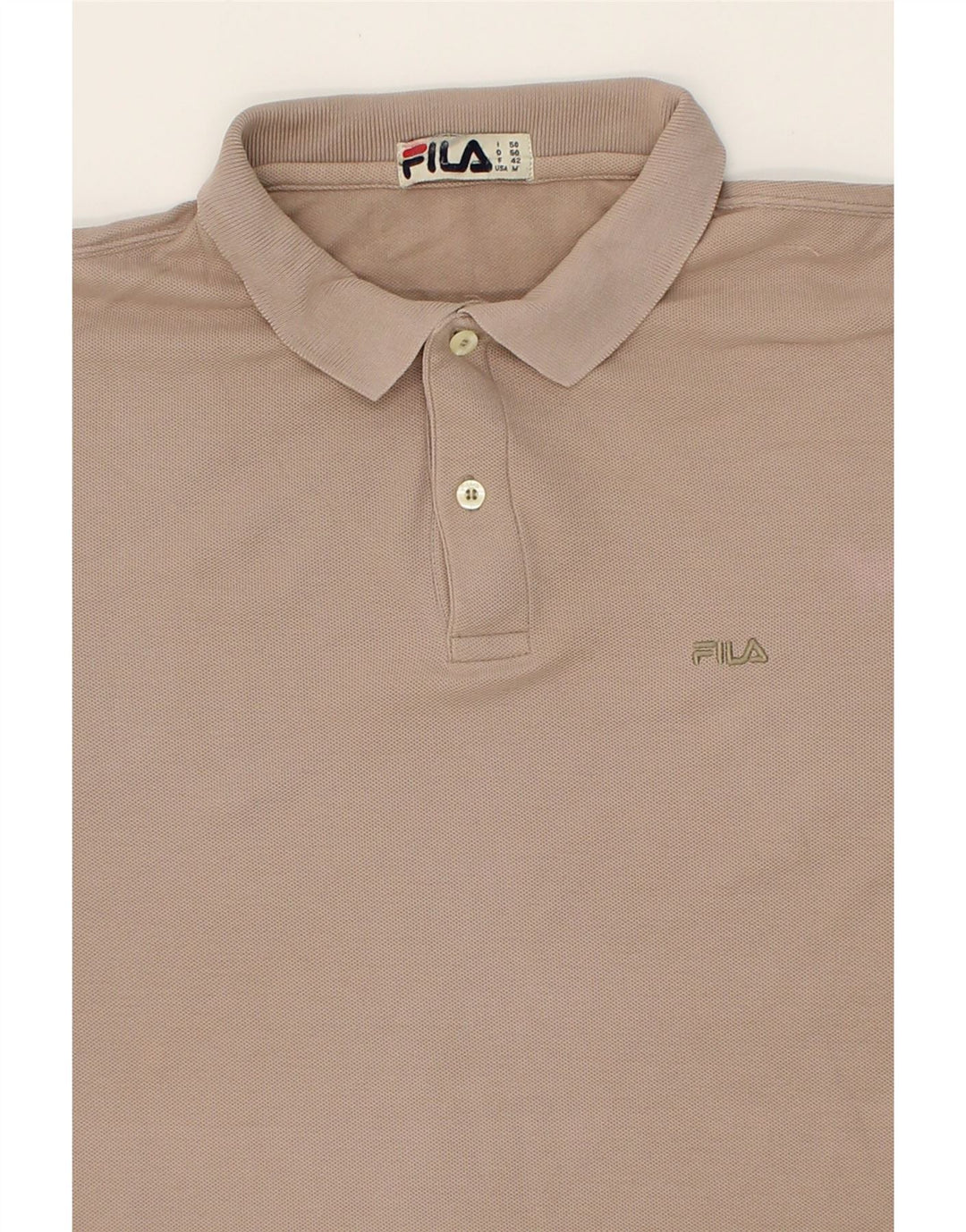 FILA Mens Polo Shirt IT 50 Medium Grey Cotton Vintage Fila and Second-Hand Fila from Messina Hembry 