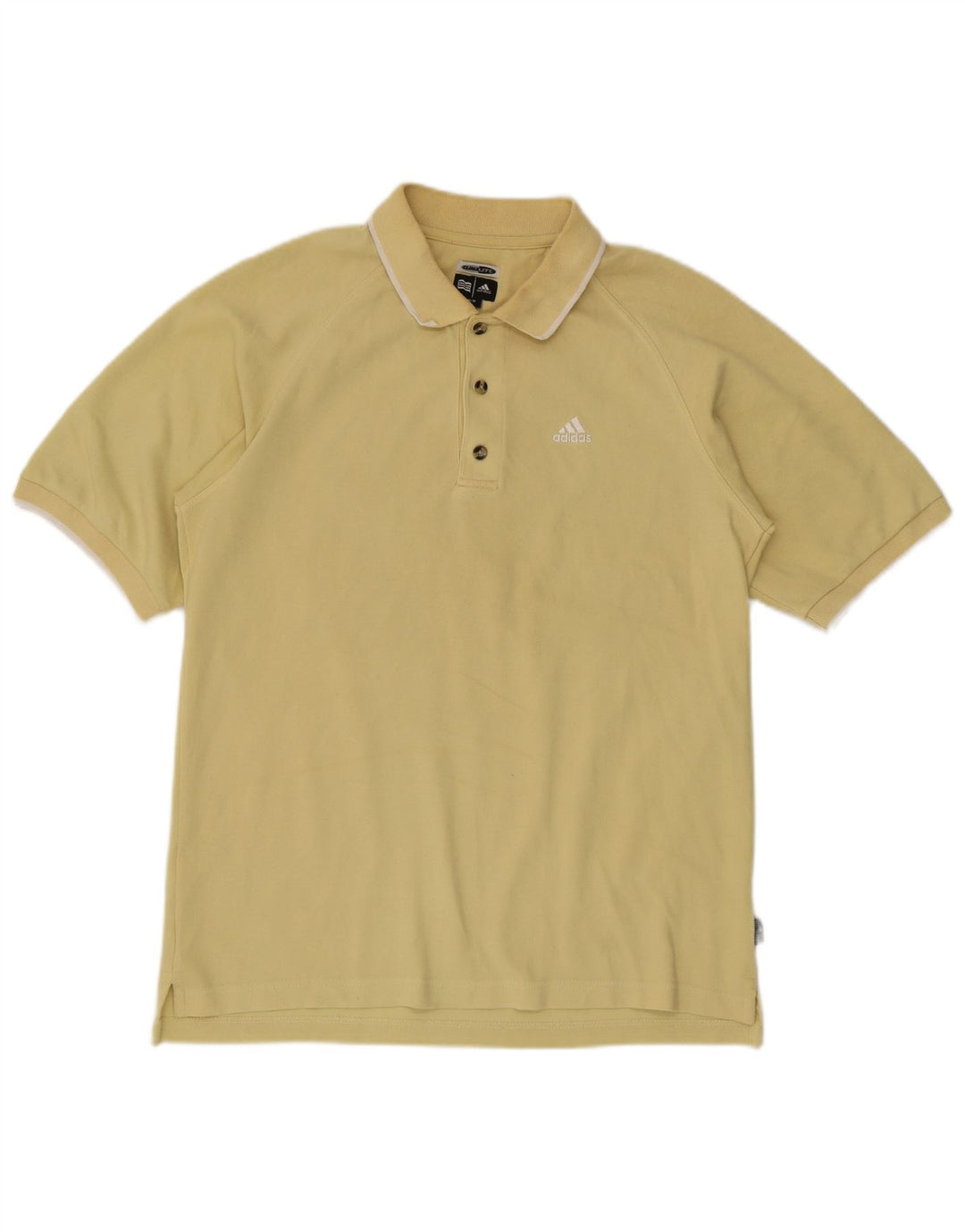 Adidas Hombre Climalite Polo Amarillo Medio