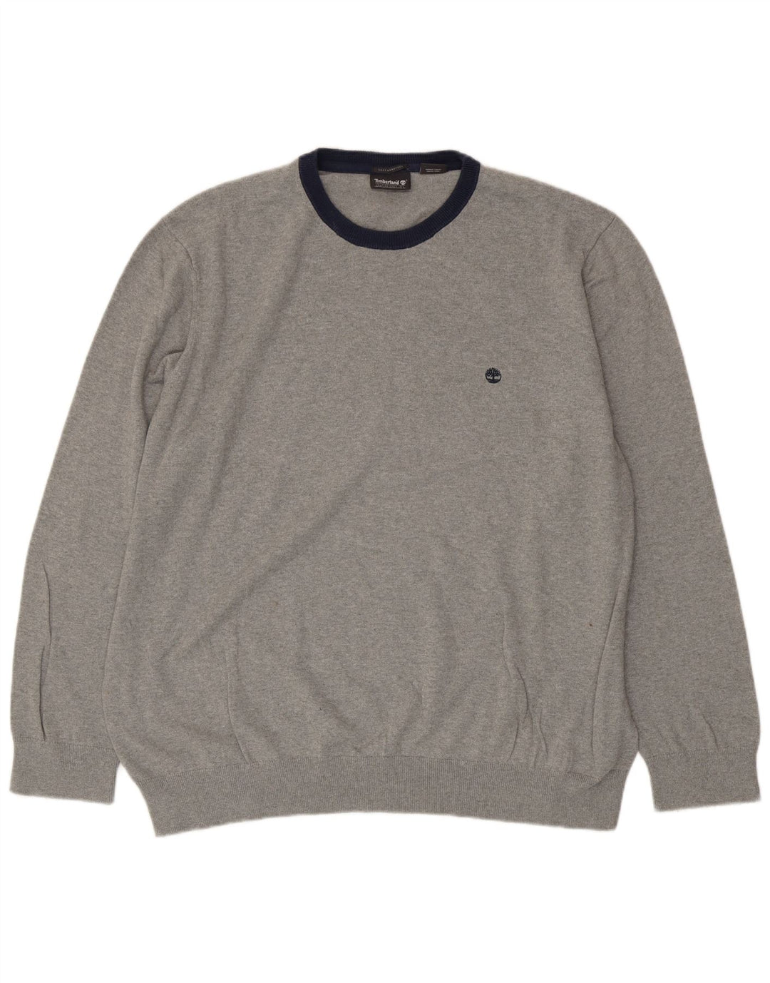 TIMBERLAND Jersey de cuello redondo para hombre 3XL Algodón gris