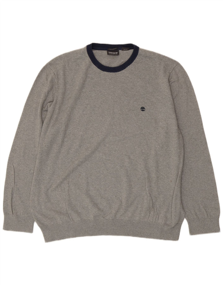 TIMBERLAND Jersey de cuello redondo para hombre 3XL Algodón gris