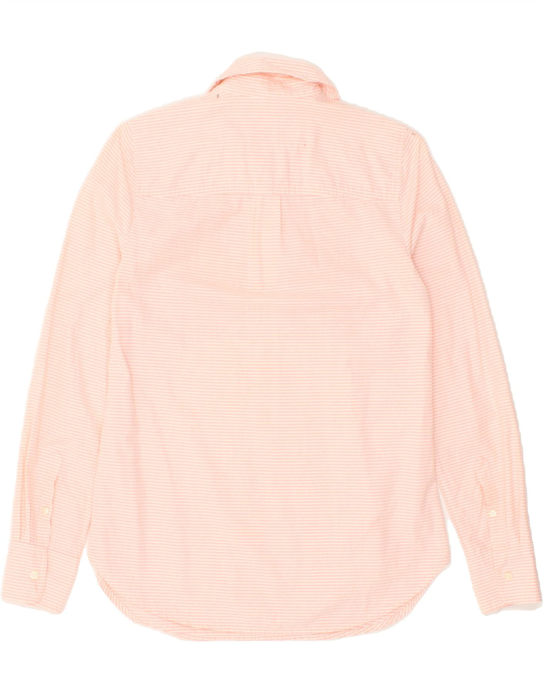 J. CREW Womens Pullover Shirt UK 6 XS Pink Striped Cotton | Vintage J. Crew | Thrift | Second-Hand J. Crew | Used Clothing | Messina Hembry 