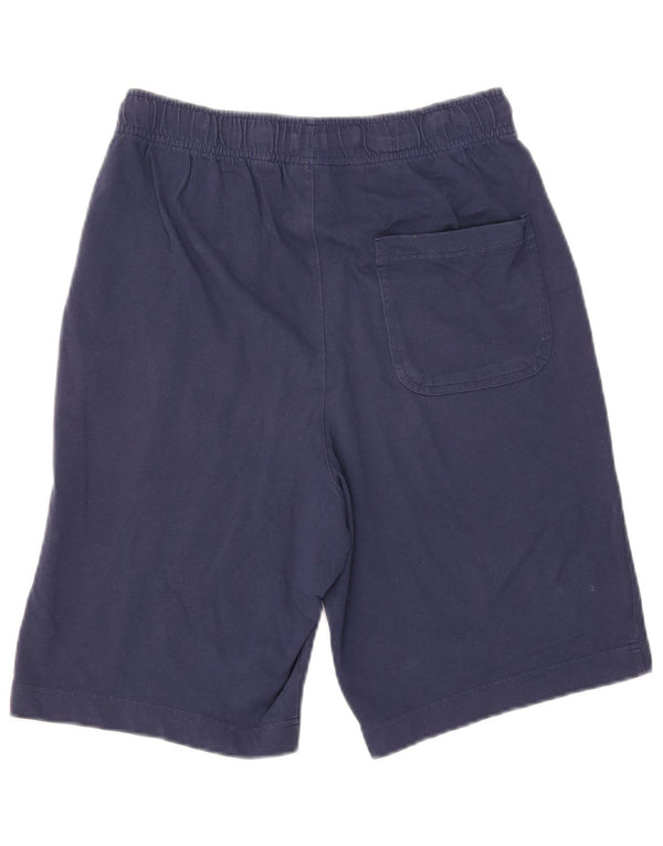 Pantalones cortos deportivos NIKE para hombre pequeños de algodón azul marino