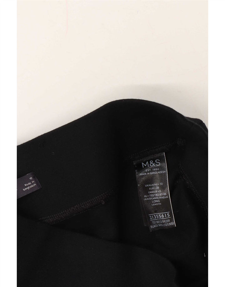 Marks & Spencer Leggings para mujer UK 10 Small Viscosa negra