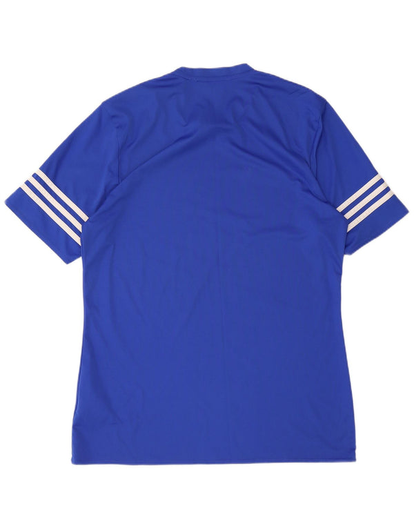 Adidas Hombre Climalite Camiseta Top Poliéster Azul Medio