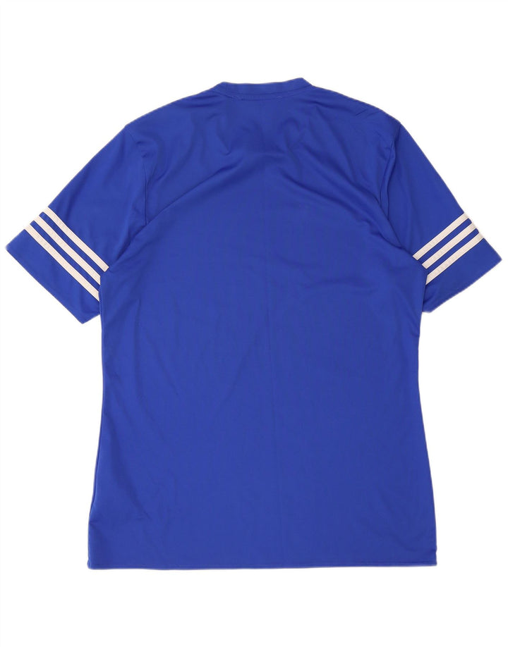 Adidas Hombre Climalite Camiseta Top Poliéster Azul Medio