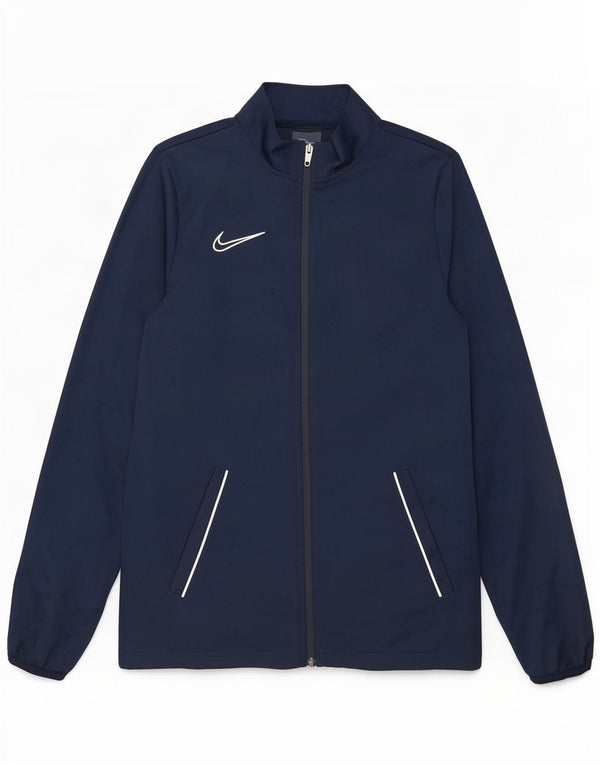 Nike Mens Dri Fit Chándal Top Chaqueta Pequeña Azul Marino Poliéster
