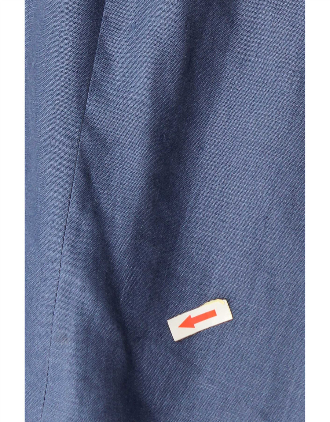 Vintage hombres 2 botones Blazer chaqueta IT 50 lino azul grande