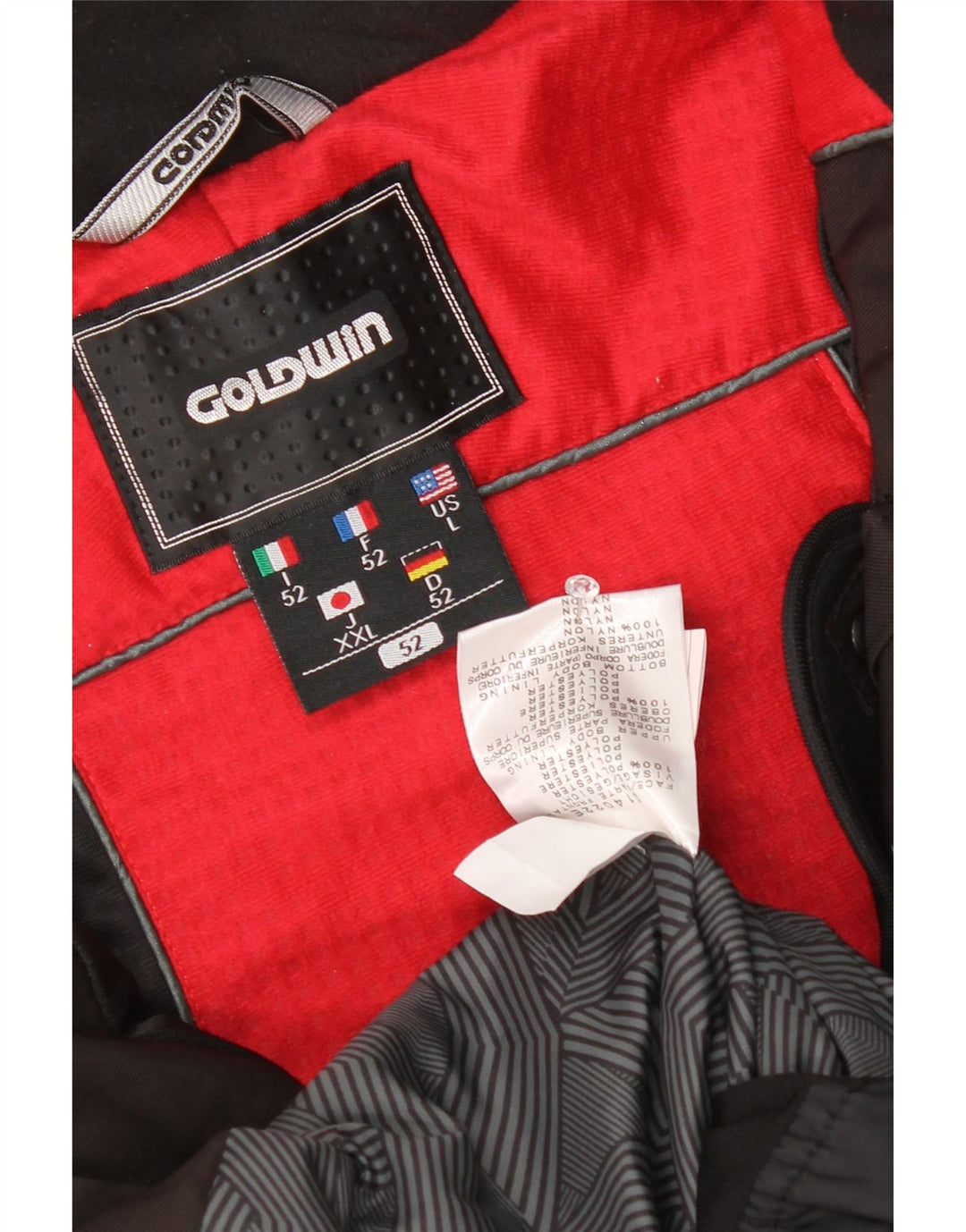 Goldwin Chaqueta de esquí para hombre IT 52 XL Marrón Colorblock Poliéster