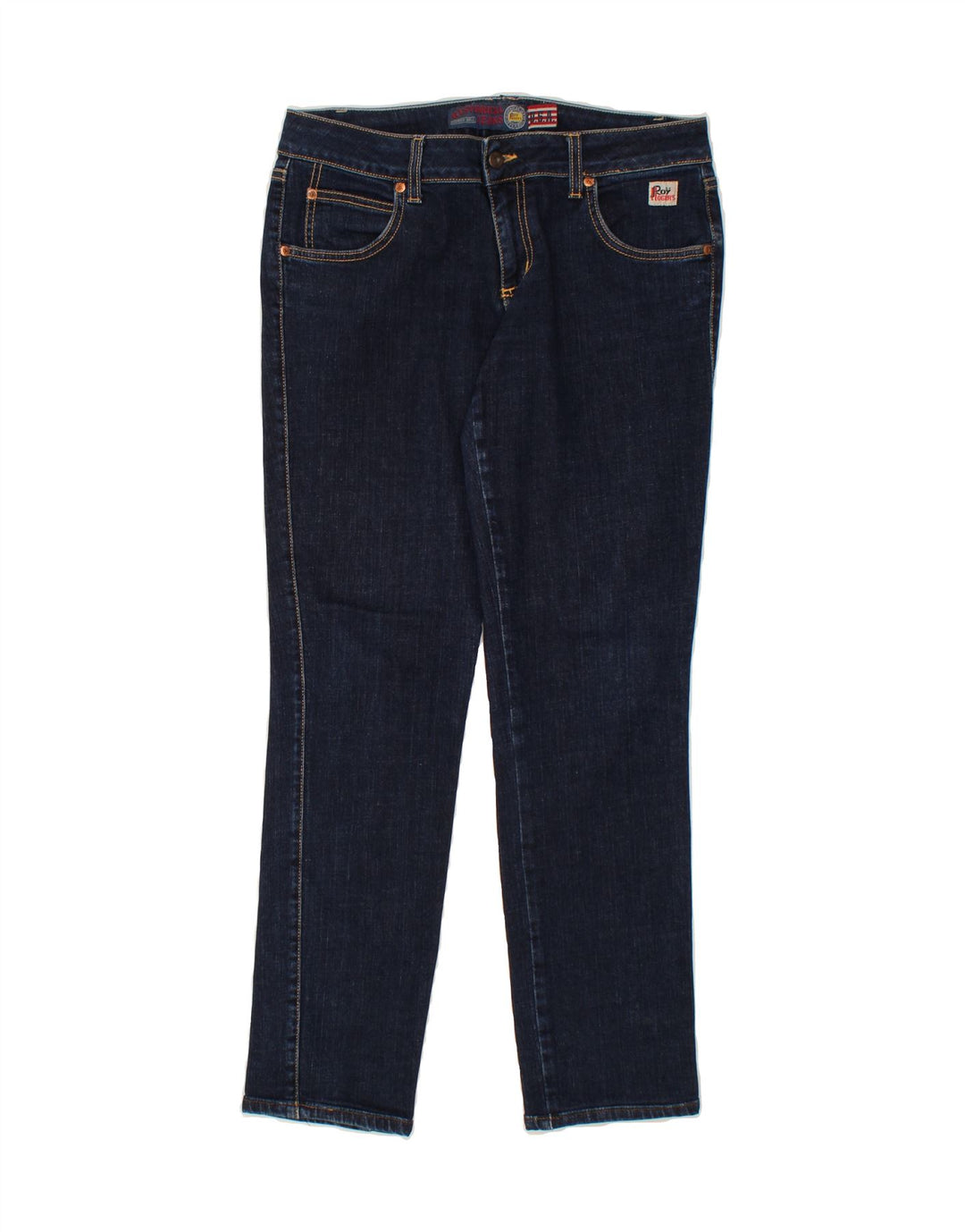 ROY ROGERS Womens Slim Jeans W32 L29 Navy Blue Cotton Vintage Roy Rogers and Second-Hand Roy Rogers from Messina Hembry 