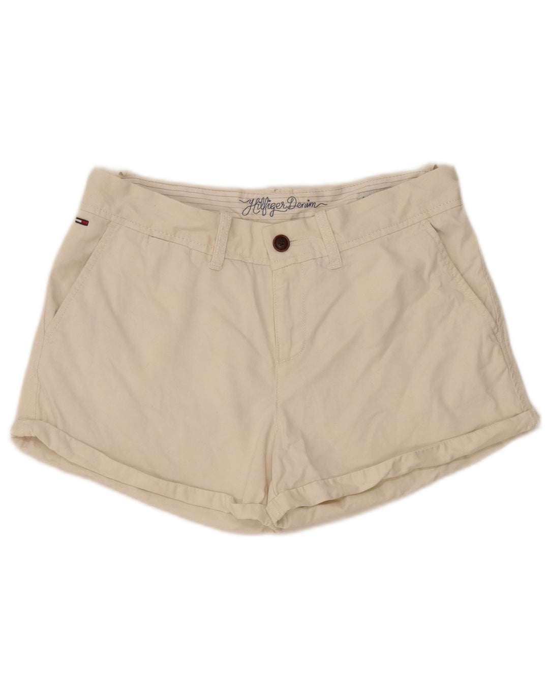 Pantalones cortos chinos Tommy Hilfiger para mujer W28 Algodón beige medio