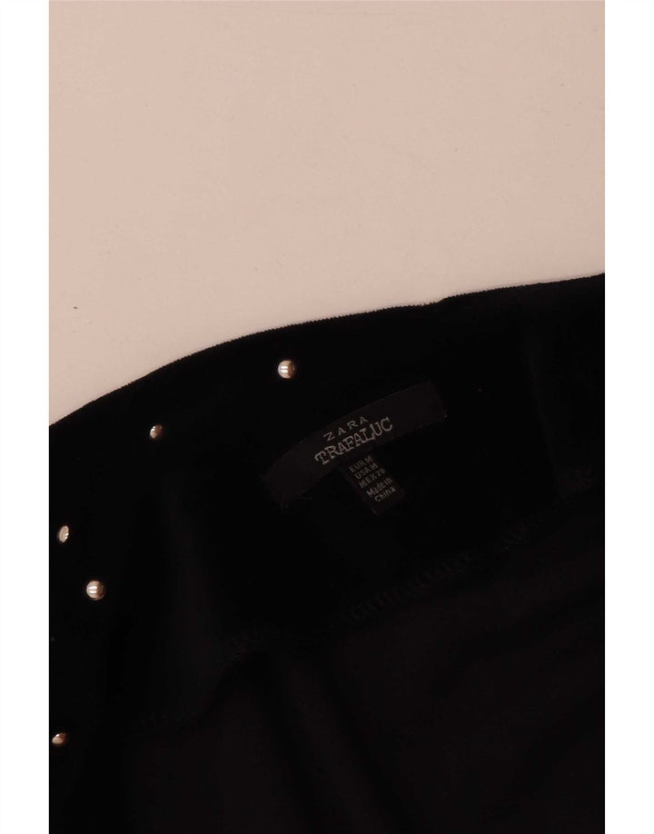 Zara Mujer Trafaluc 1 Botón Blazer Chaqueta UK 44 Mediano Azul Marino Manchado