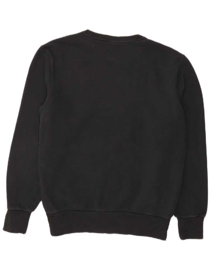 ELLESSE Hombre Sudadera Jumper Medium Negro Algodón
