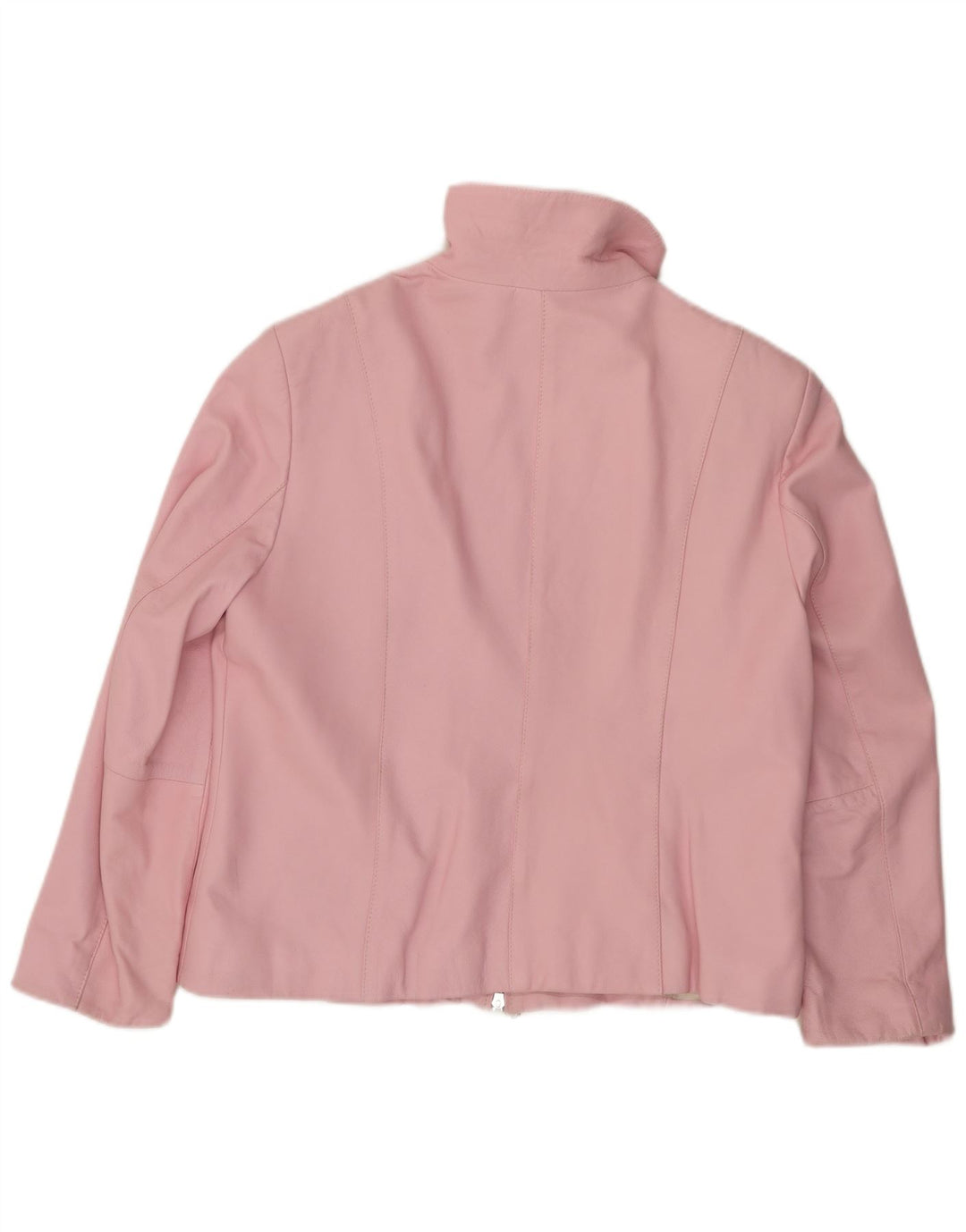 CABRINI Chaqueta de cuero para mujer UK 46 Cuero rosa grande