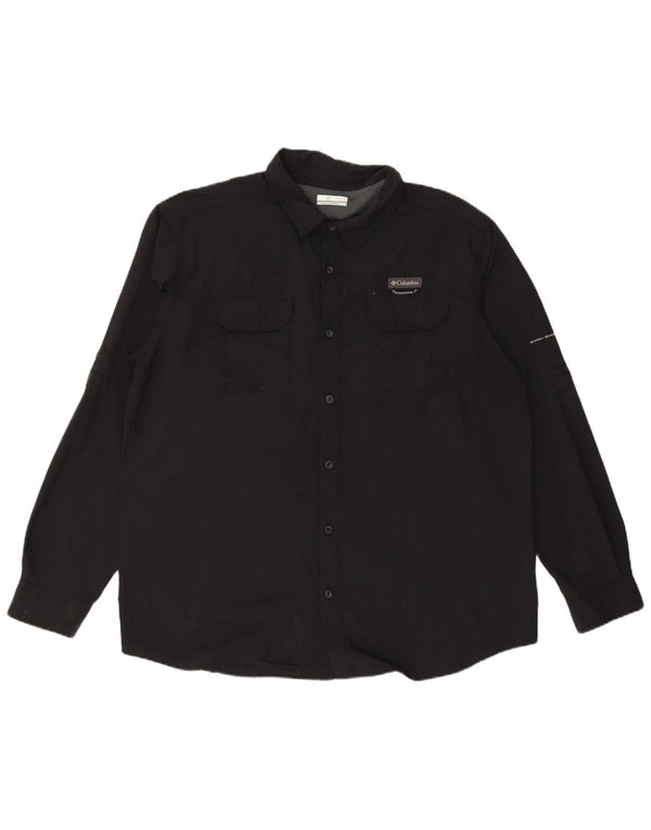 Camisa COLUMBIA Hombre XL Nylon Negro