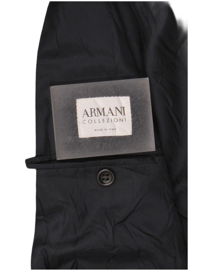 Armani Collezioni Chaqueta tipo blazer de 3 botones para hombre IT 52 XL Viscosa azul marino
