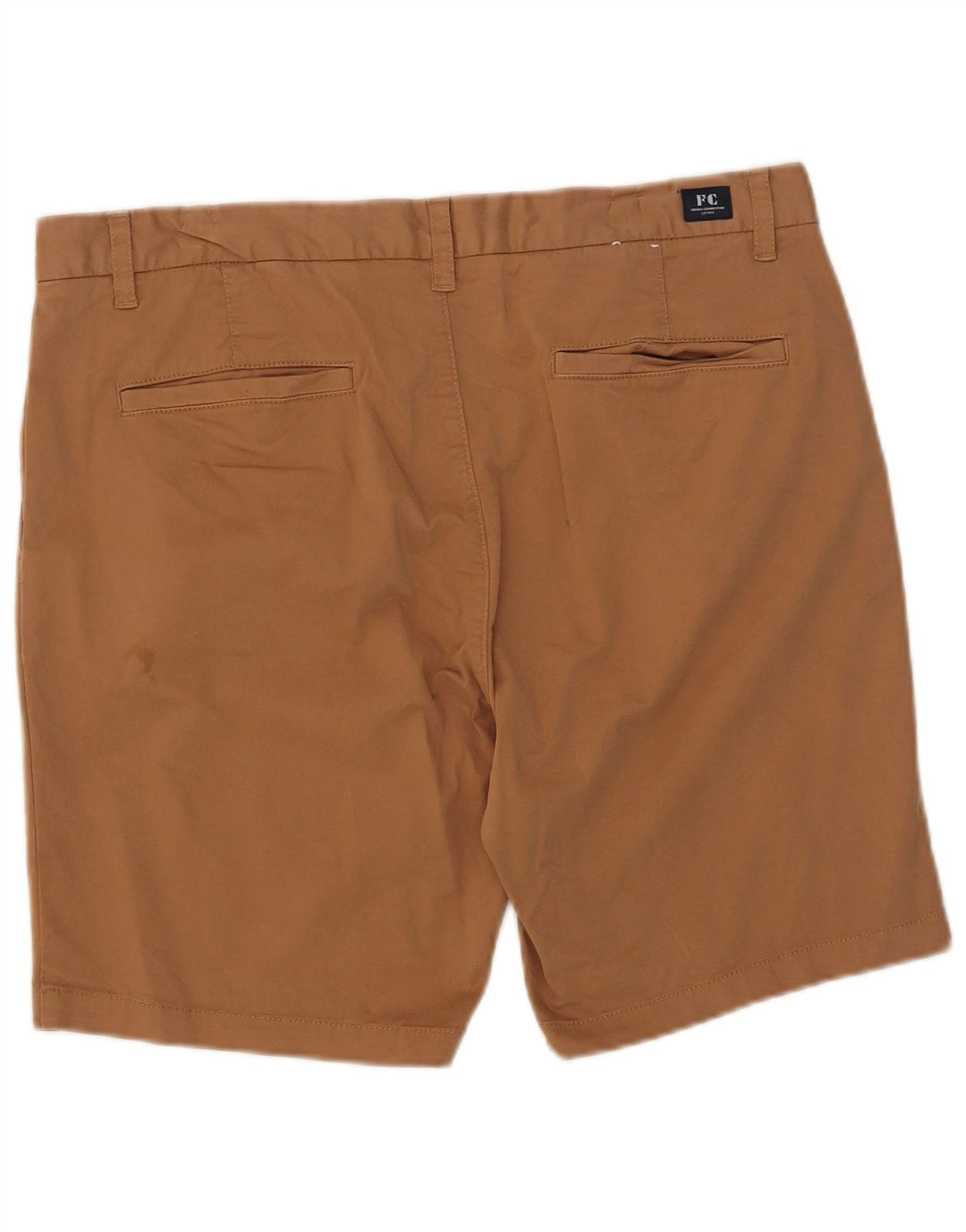 French Connection Pantalones cortos chinos para hombre W36 Algodón marrón grande