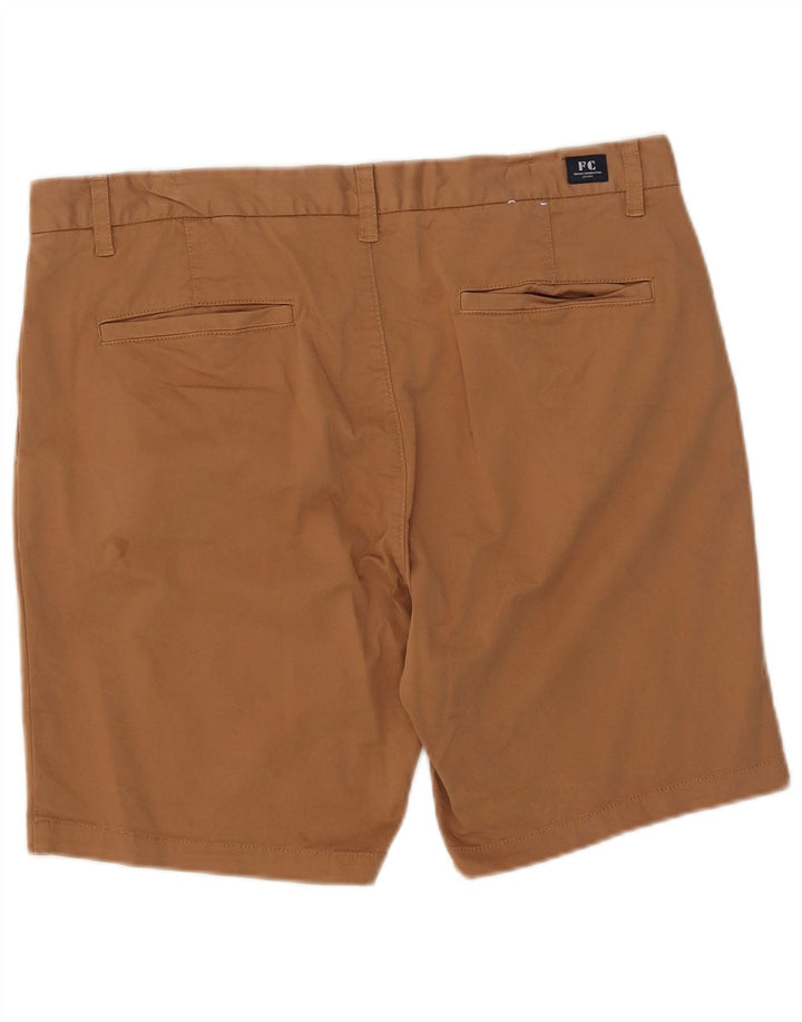 French Connection Pantalones cortos chinos para hombre W36 Algodón marrón grande