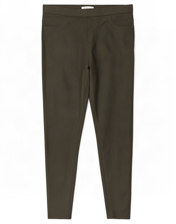 Marks & Spencer Pantalones Jegging Casuales para Mujer UK 14 Large W32 L25 Caqui