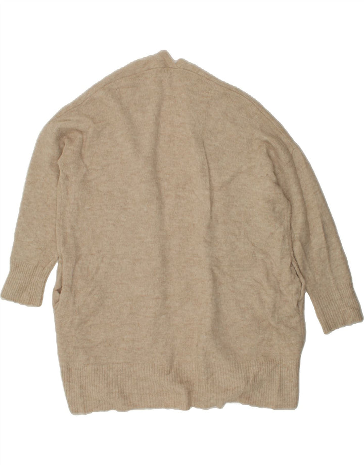 OASIS Womens Oversized Longline Cardigan Sweater UK 14 Medium Beige Vintage Oasis and Second-Hand Oasis from Messina Hembry 