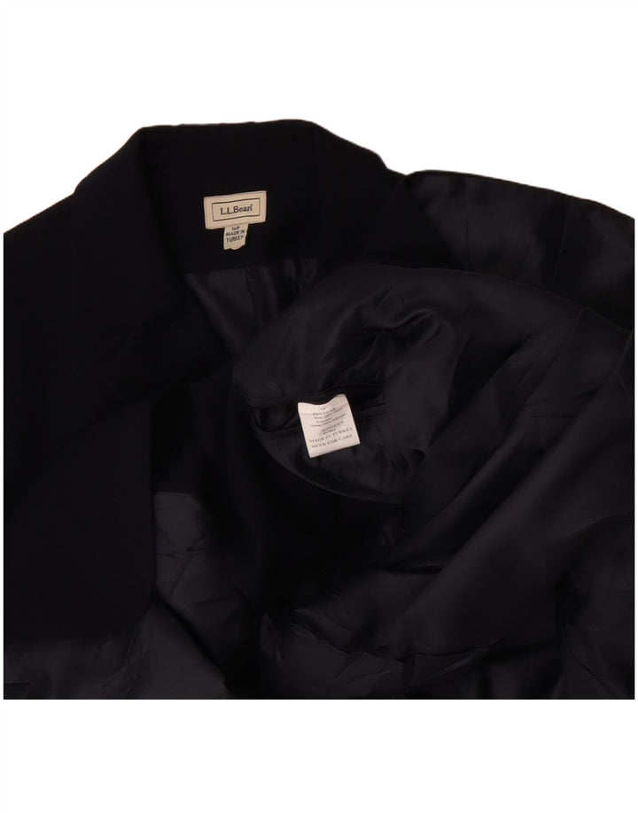 L.L.Bean Chaqueta Blazer de Ajuste Regular para Mujer US 14 XL Poliéster Azul Marino