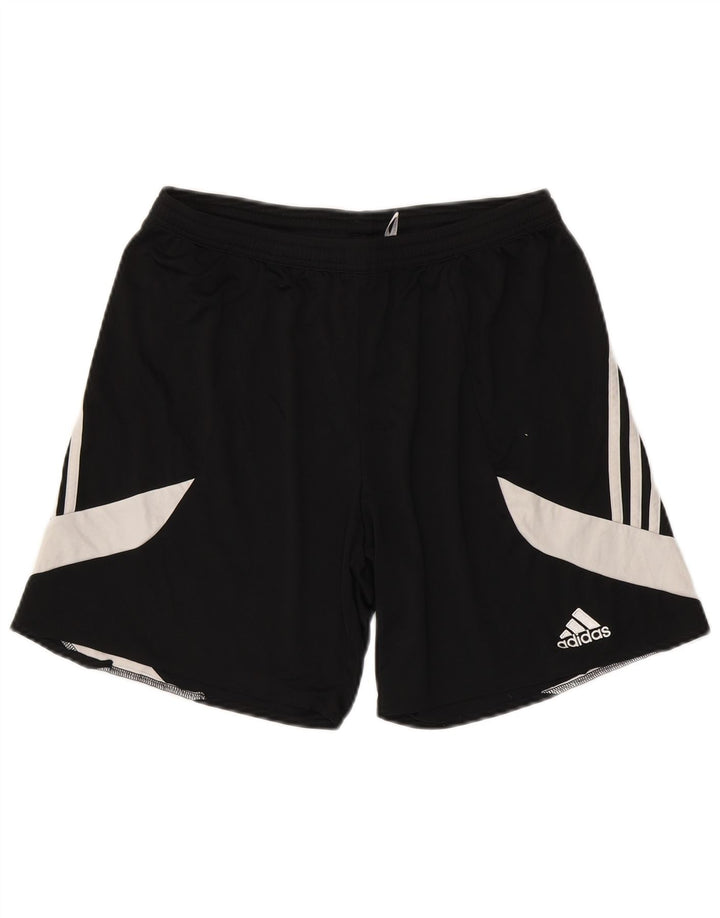 Adidas Mens Climalite Sport Shorts Grande Negro Colorblock Poliéster