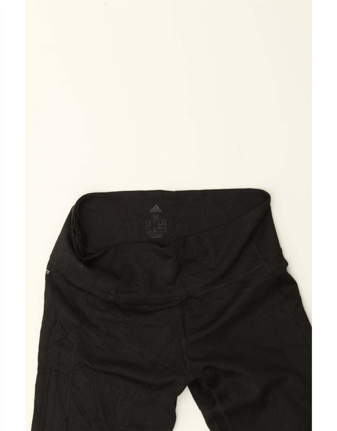 ADIDAS Womens Climalite Leggings UK 12/14 Medium  Black Polyester Vintage Adidas and Second-Hand Adidas from Messina Hembry 