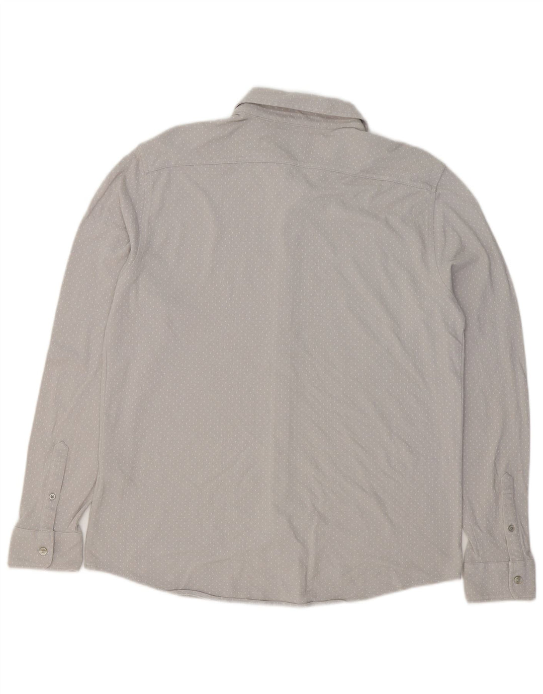 Camisa Dockers Hombre Algodón Lunares Gris Medio