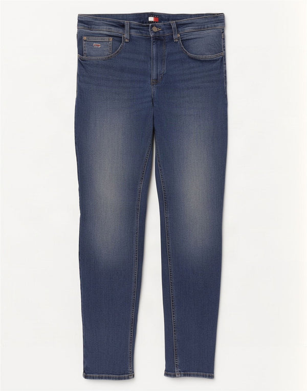 Tommy Hilfiger Vaqueros Austin Slim Tapered para Hombre W33 L34 Algodón Azul