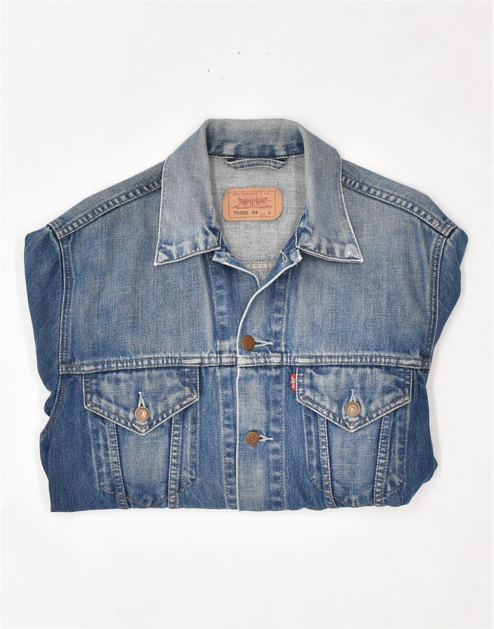 LEVI'S Chaqueta vaquera para mujer Reino Unido 44 Algodón azul grande