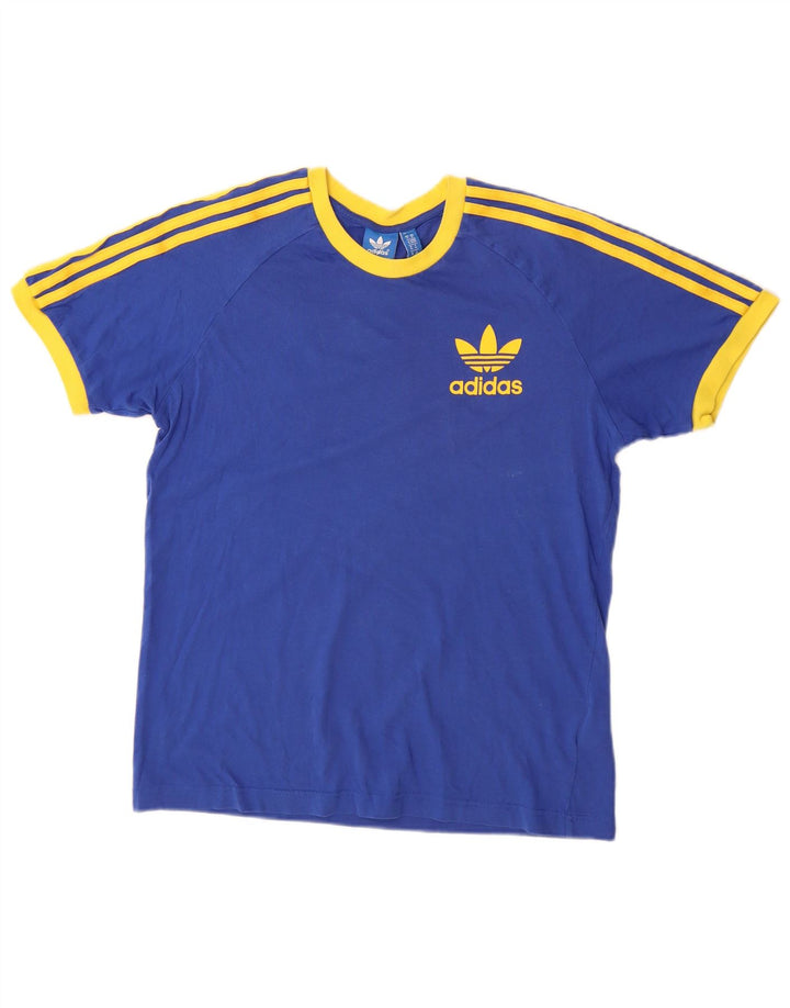 ADIDAS Camiseta Hombre Top Medium Azul Marino Algodón