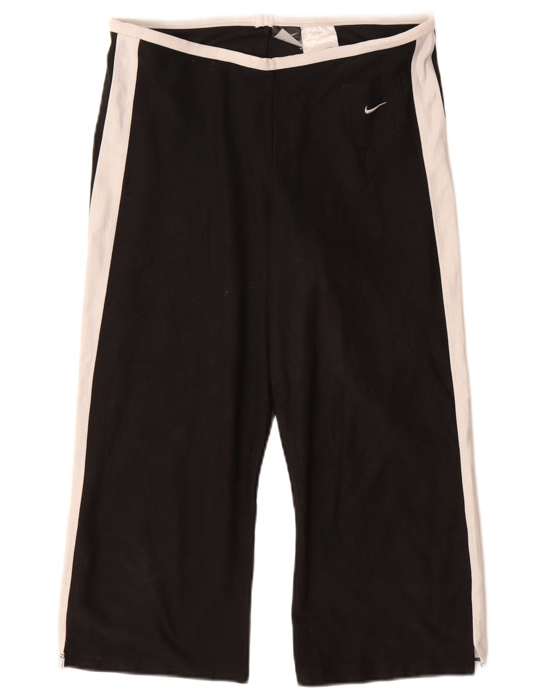NIKE Pantalones de chándal Dri Fit para mujer US 8/10 Medium Black Colourblock