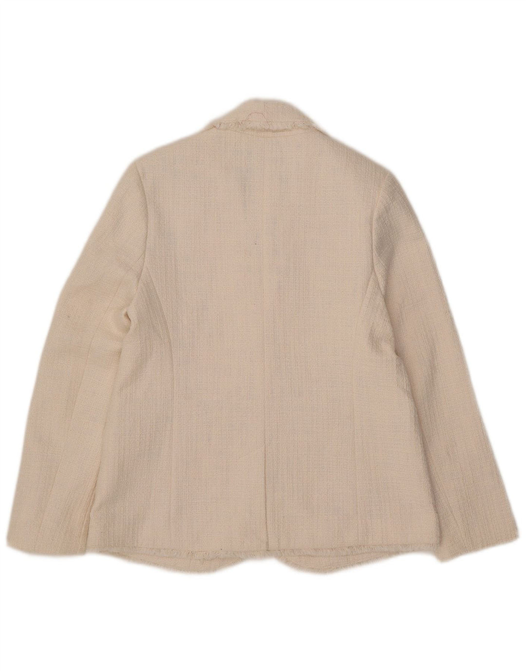 John Lewis Chaqueta tipo blazer con 1 botón para mujer UK 10 Small White Cotton