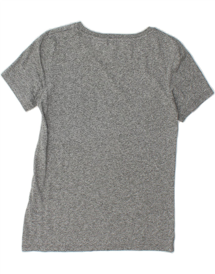 LEVI'S Womens Graphic T-Shirt Top UK 6 XS Grey Flecked Polyester Vintage Levi's and Second-Hand Levi's from Messina Hembry 