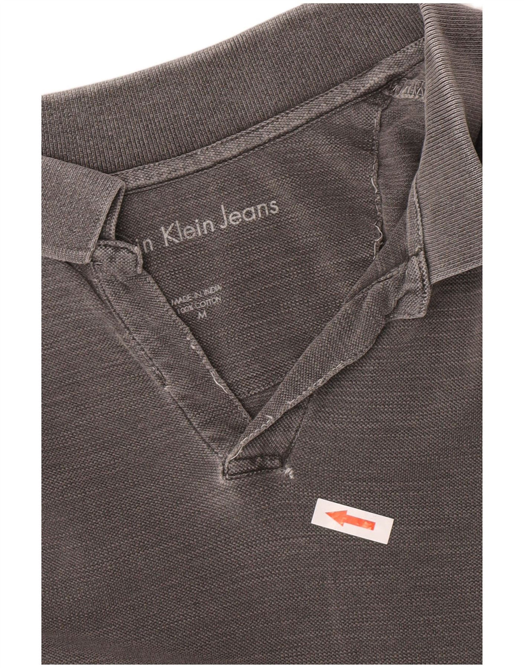 Polo Calvin Klein Jeans Hombre Algodón Gris Medio