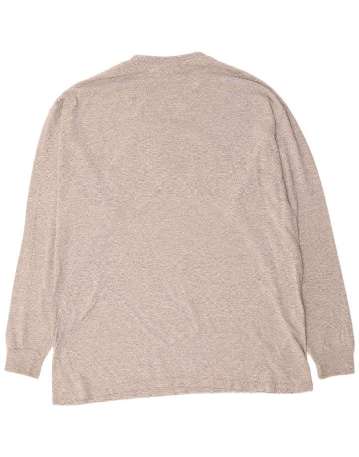 PUMA Camiseta gráfica de manga larga para hombre XL Algodón gris