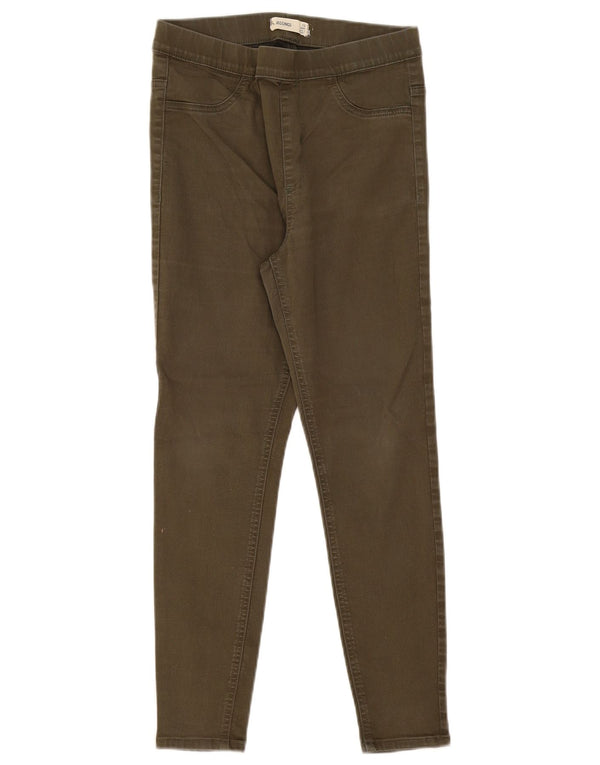 Marks & Spencer Jeans Jegging para Mujer UK 12 MediumW30 L26 Algodón Caqui