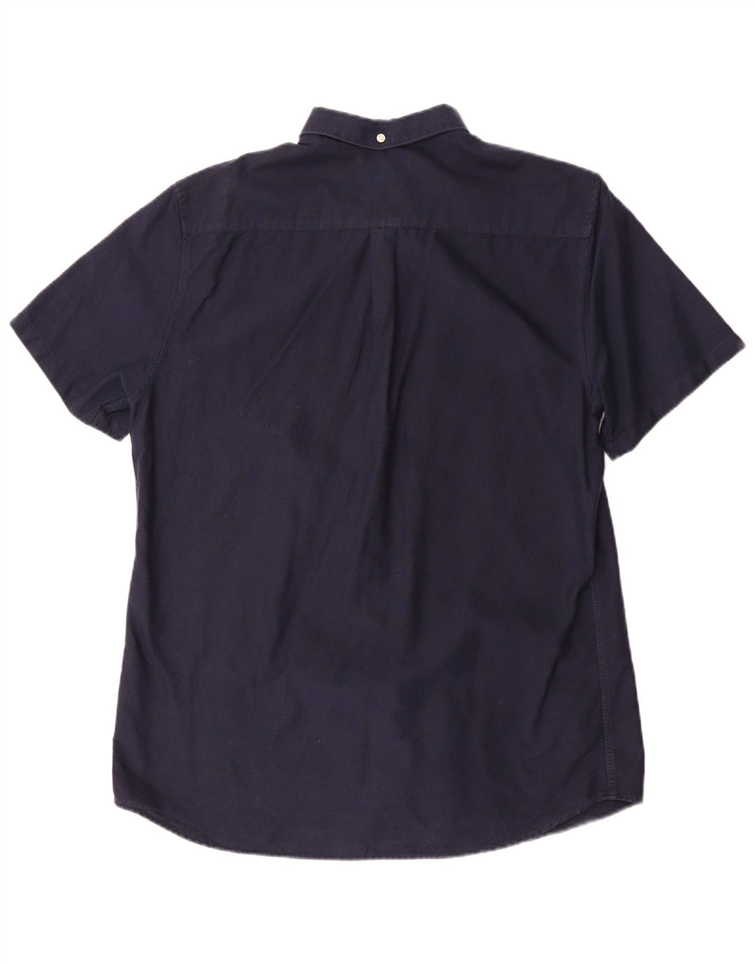 Barbour Camisa De Manga Corta Entallada Para Hombre Algodón Azul Marino Medio