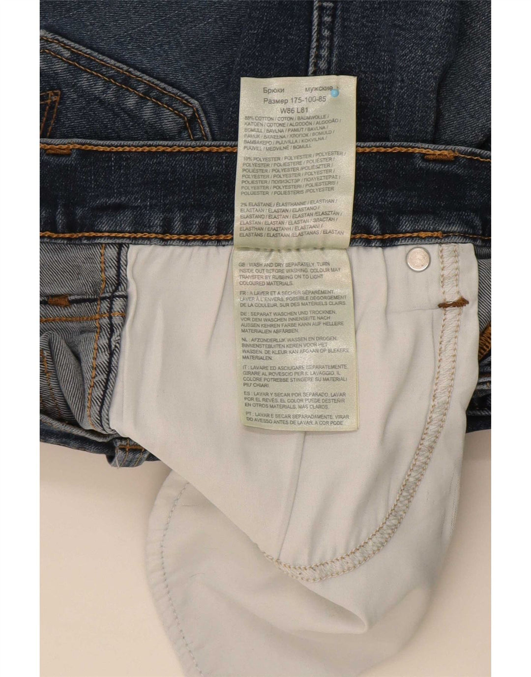 Wrangler Vaqueros rectos de corte regular para hombre W34 L32 Algodón azul