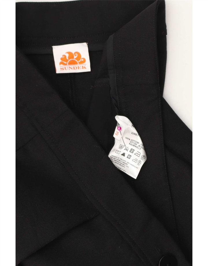Pantalón Cargo Recto Sundek Mujer Mediano W30 L26 Algodón Negro