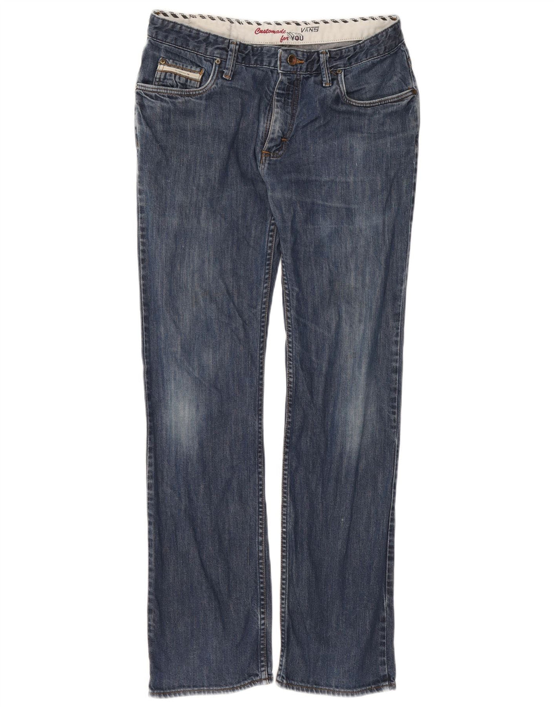 Vans Vaqueros rectos para hombre W32 L32 Algodón azul