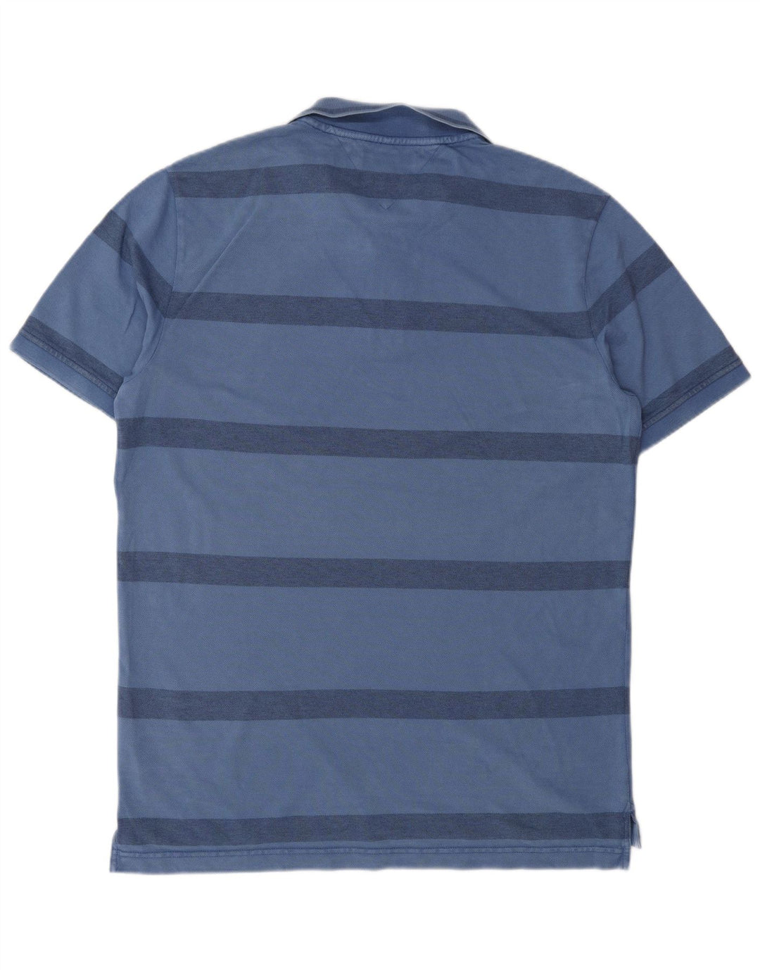 TOMMY HILFIGER Polo ajustado para hombre 2XL Algodón a rayas azules