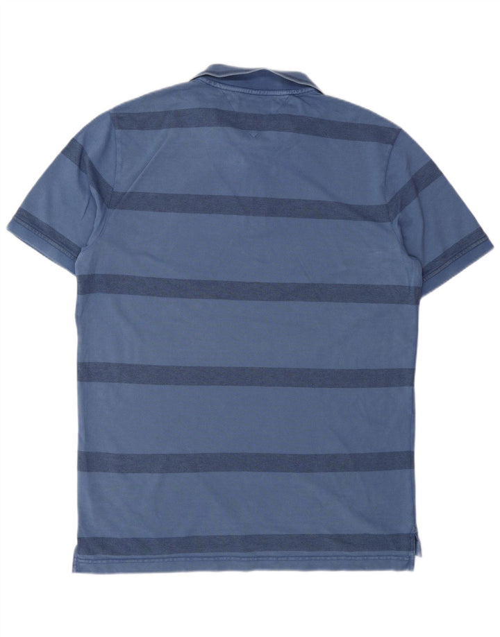 TOMMY HILFIGER Polo ajustado para hombre 2XL Algodón a rayas azules